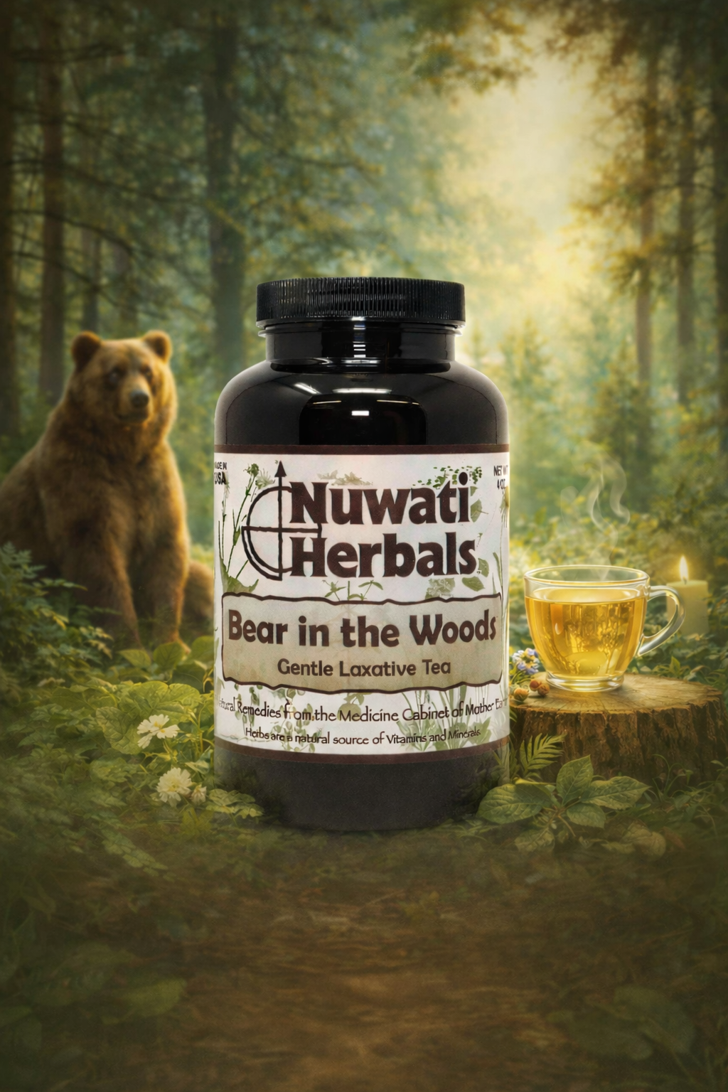 Bear in the Woods Herbal Tea – Gentle Digestive Support Tea