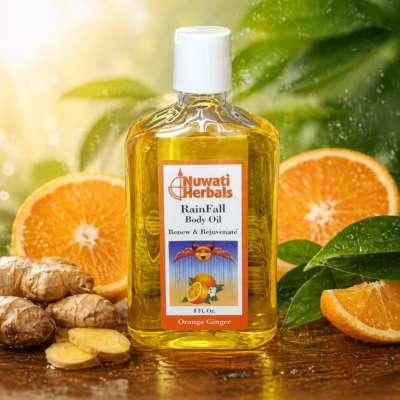 RainFall Body Oil (8 oz) – Citrus Ginger Skin Oil