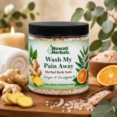 Wash My Pain Away Bath Salts – Ginger & Eucalyptus Soaking Blend