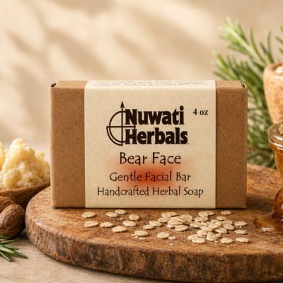 Bear Face Soap – Gentle Exfoliating Facial Bar (4 oz)
