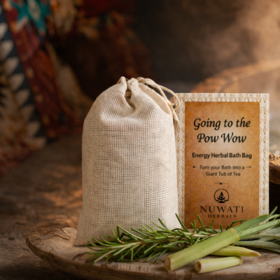 Going to the Pow Wow Herbal Bath Bag | Energizing Herbal Bath Soak