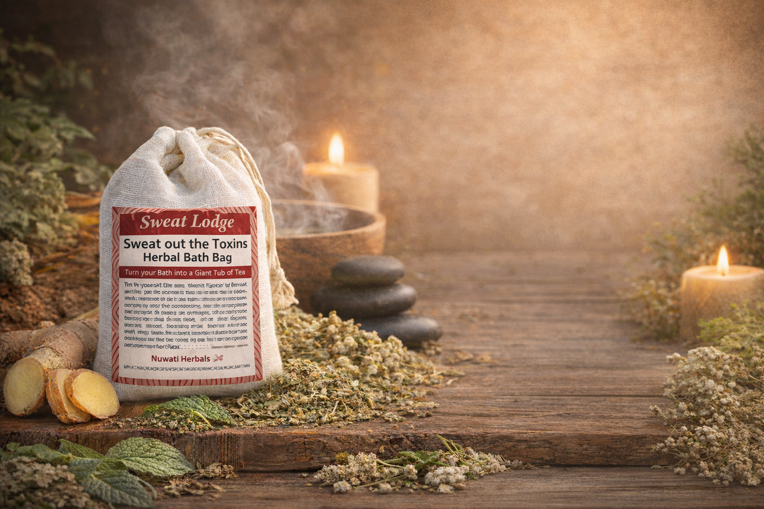 The Sweat Lodge Herbal Bath Bag | Detox Bath Soak