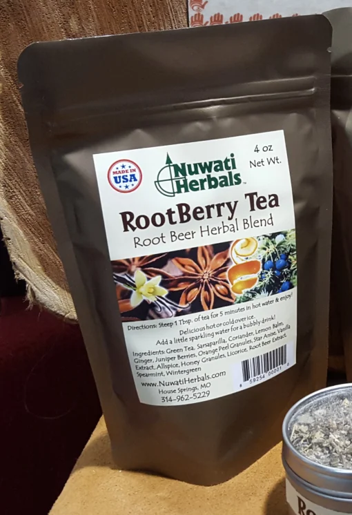 RootBerry Tea (Root Beer Flavor) | Herbal Loose Leaf Tea - Nuwati Herbals
