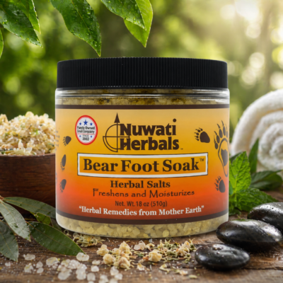 Herbal Foot Soak Salts for Dry Feet | Bear Foot Soak 18 oz
