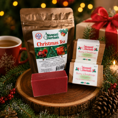 Christmas Herbal Tea Gift Set + Natural Soap