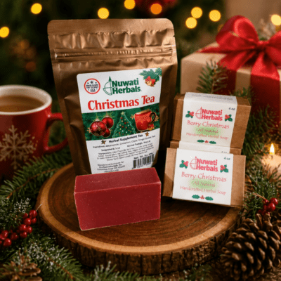 Christmas Herbal Tea Gift Set + Natural Soap